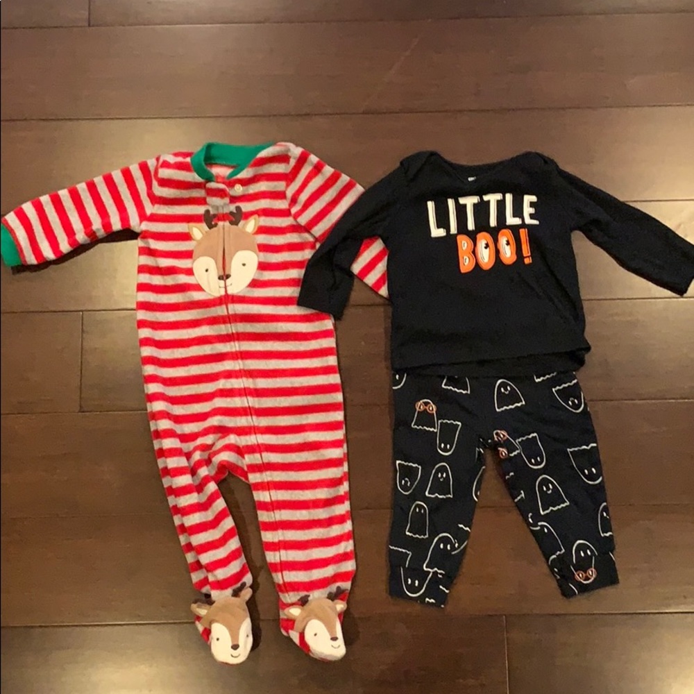 Cute Holiday pajamas!  9 month Carter’s